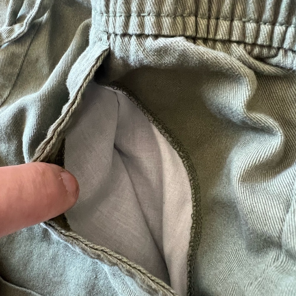 Old Navy L(10-12)Linen Shorts with Drawstring and Pockets - Picture 6 of 6